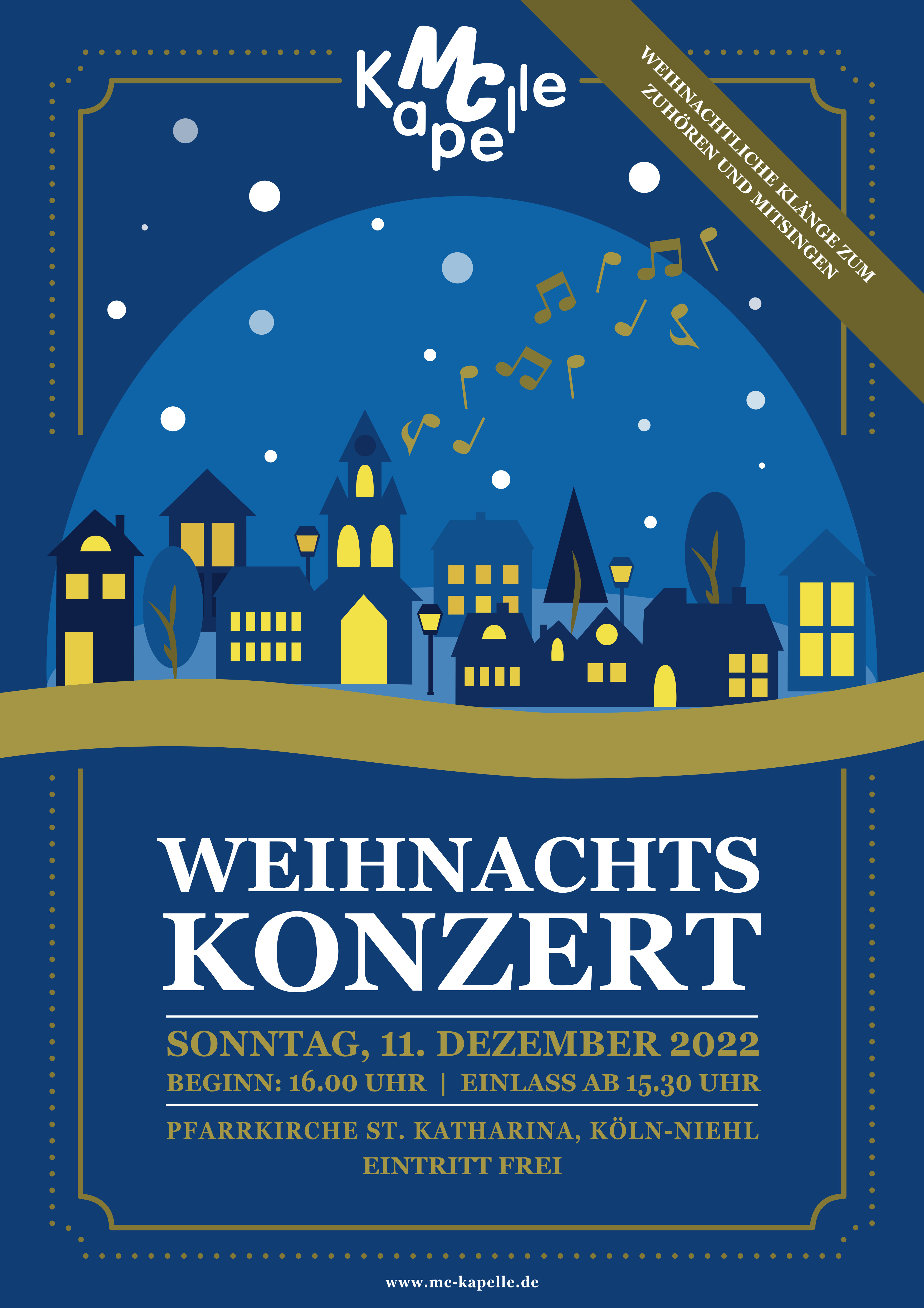Plakat Weihnachtskonzert 2022